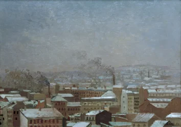 París bajo la nieve